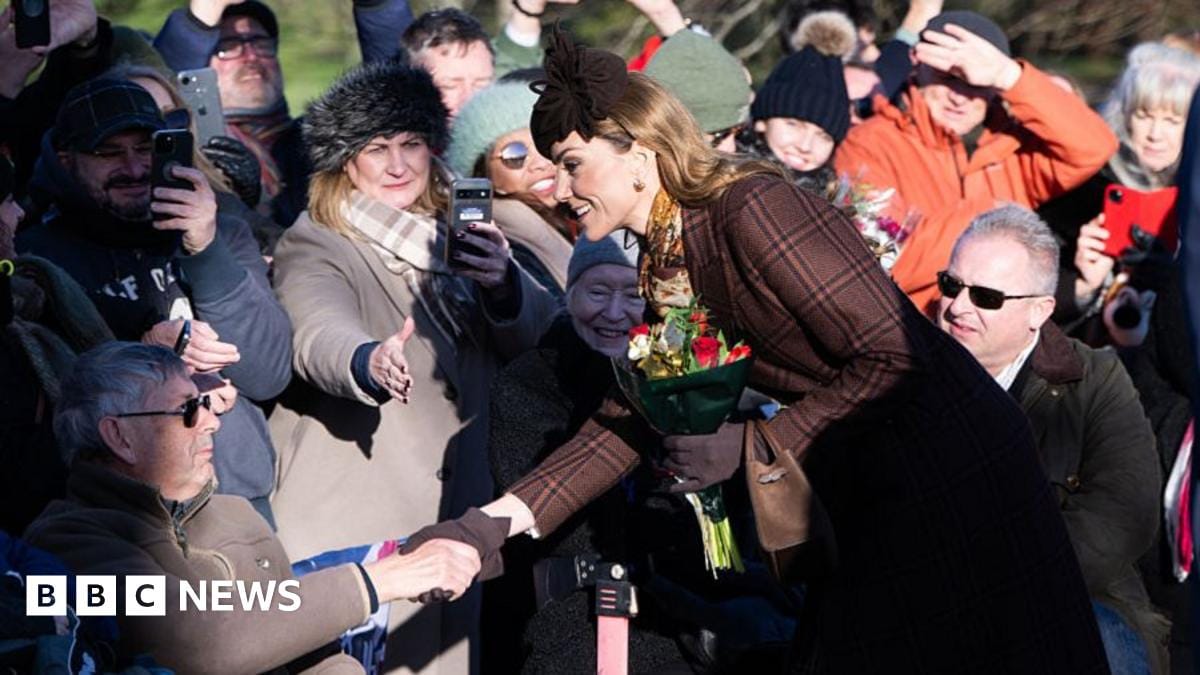 Royal Family gather for Christmas Day service at Sandringham