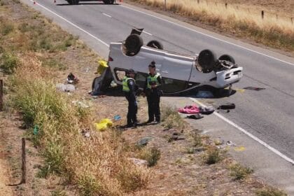 Two killed, six others injured after minivan rollover on remote highway