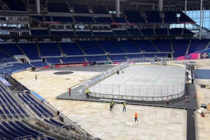 Winter Classic rink build underway in Miami for Rangers-Panthers outdoor game