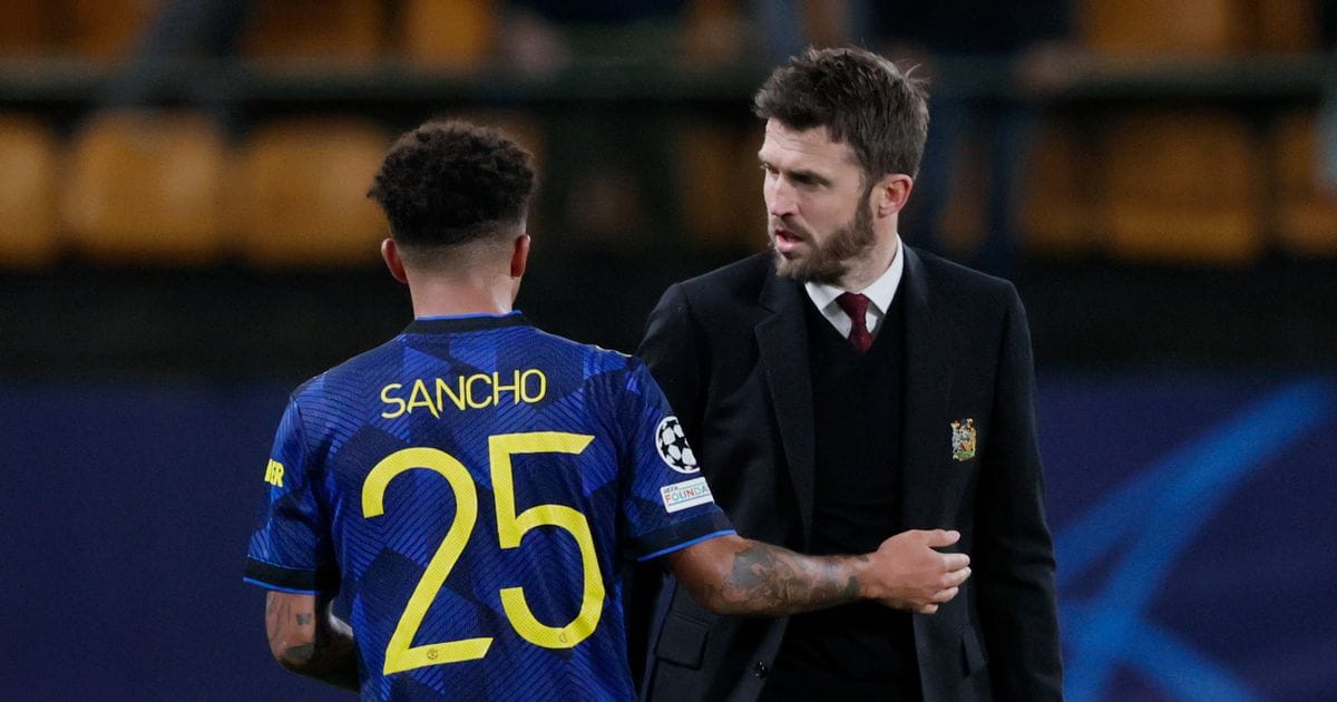 Jadon Sancho’s opinion of Michael Carrick comes to light as conversation emerges