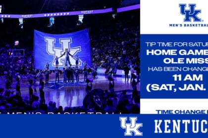 Kentucky Men’s Basketball Tipoff vs. Ole Miss Moved Earlier to 11 a.m. ET – UK Athletics