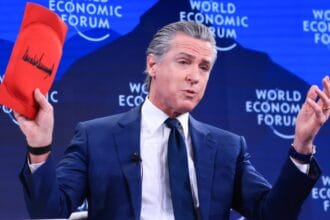 Newsom makes knee pads for CEOs ‘selling out’ to Trump