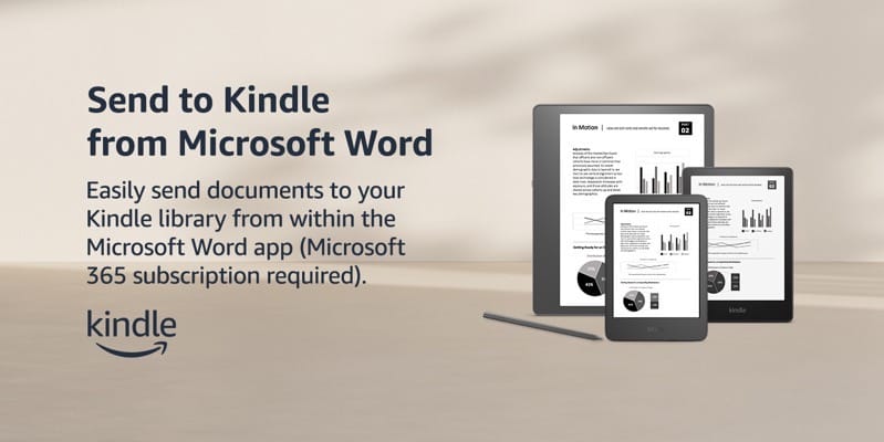 Send to Kindle from Microsoft Word is Discontinued