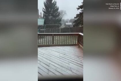 Snow Squall Causes Problems Across Chicagoland