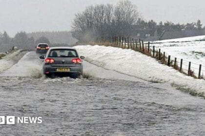Weather risk brings flooding as snow warnings downgraded