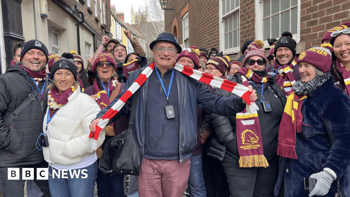 Brisbane Broncos fans touch down in Hull for World Club Challenge Brisbane Broncos fans touch down in Hull for World Club Challenge