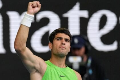 Carlos Alcaraz slugs out win over Zverev in 5.5-hour semifinal