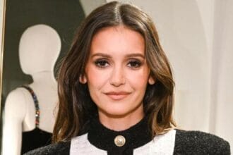 Nina Dobrev Keeps It Sleek in a Mini Dress for YSL Beauty