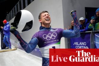 Winter Olympics 2026: Weston ends GB drought, Heraskevych’s appeal rejected by Cas – as it happened | Winter Olympics 2026