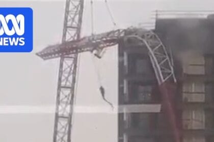 Evacuations in Dubbo CBD after crane collapses in powerful storm