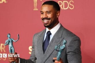 Michael B Jordan and Sinners score big wins at Actor Awards