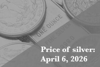 Current price of silver as of Monday, April 6, 2026