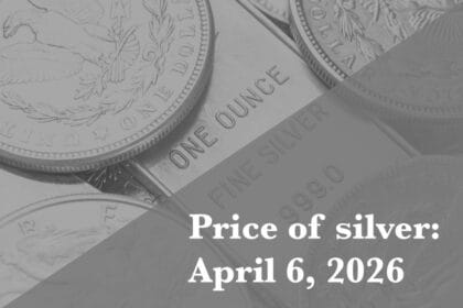 Current price of silver as of Monday, April 6, 2026