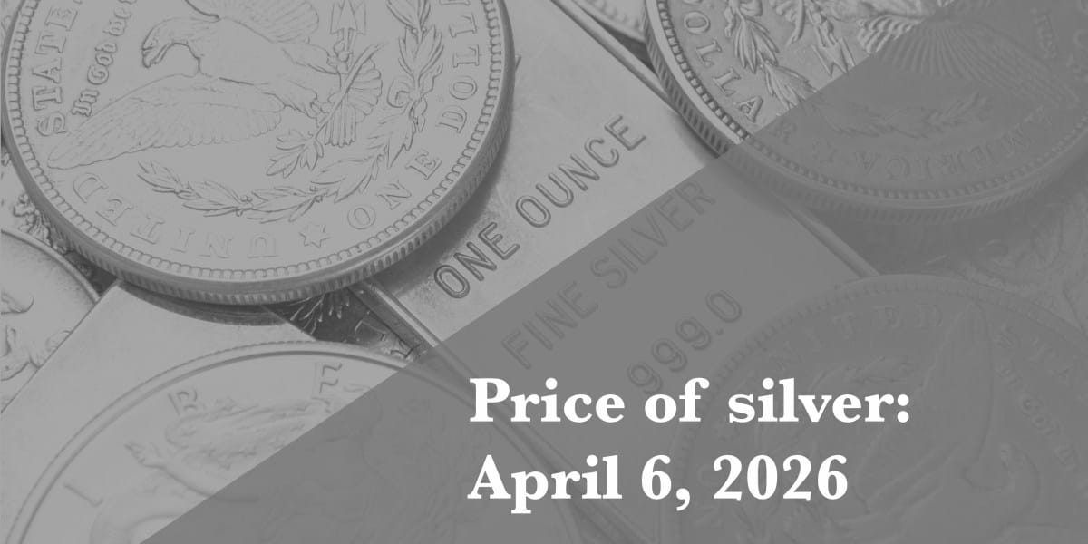 Current price of silver as of Monday, April 6, 2026 Current price of silver as of Monday, April 6, 2026