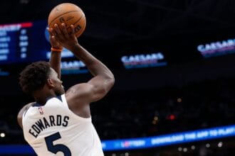 Edwards ineligible for NBA awards after Wolves rule him out vs. Pistons