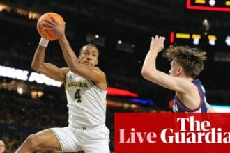 NCAA men’s national championship: UConn v Michigan – live updates | NCAA Tournament 2026