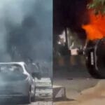 Noida Worker Protest: Noida salary hike protest turns violent: Vehicles torched, properties vandalised, stones pelted | Noida News