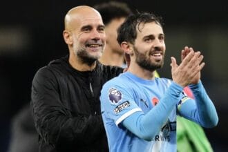 Pep Guardiola: ‘Part of myself is leaving too’ when Bernardo Silva exits Man City at end of season