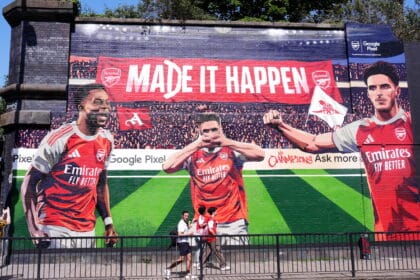 Arsenal trophy lift: Watch Gunners hoist Premier League trophy as 2025-26 champions