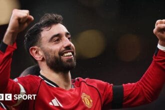 Bruno Fernandes: Man Utd midfielder named Premier League player of the season