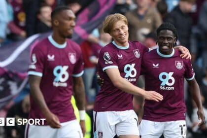 Burnley 2-2 Aston Villa: Unai Emery’s side held by relegated Clarets