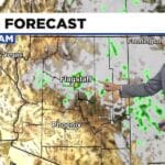 Holiday mountain rain chances and some changes in the Valley next week