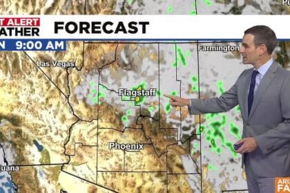 Holiday mountain rain chances and some changes in the Valley next week