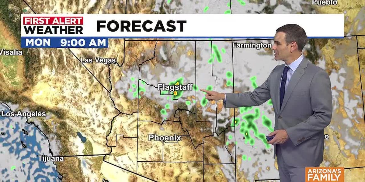 Holiday mountain rain chances and some changes in the Valley next week