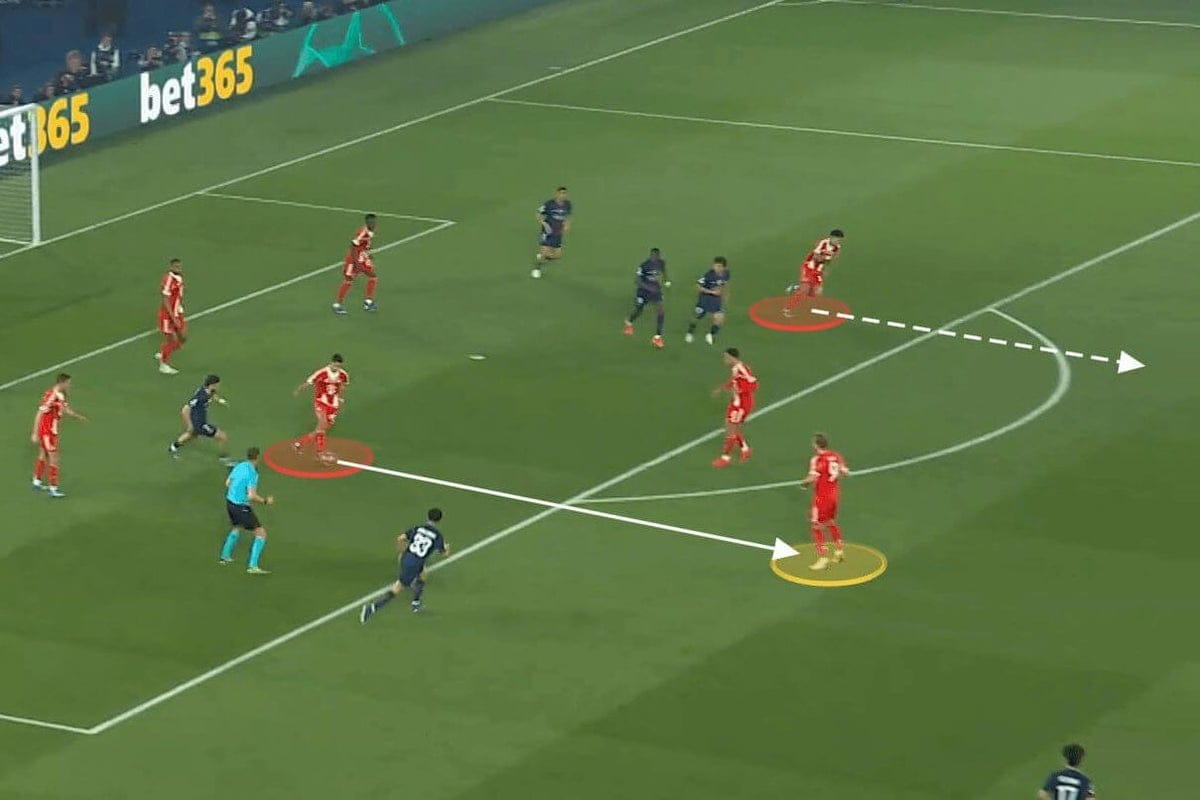 How Harry Kane and Desire Doue’s positioning propelled PSG-Bayern into a Champions League classic