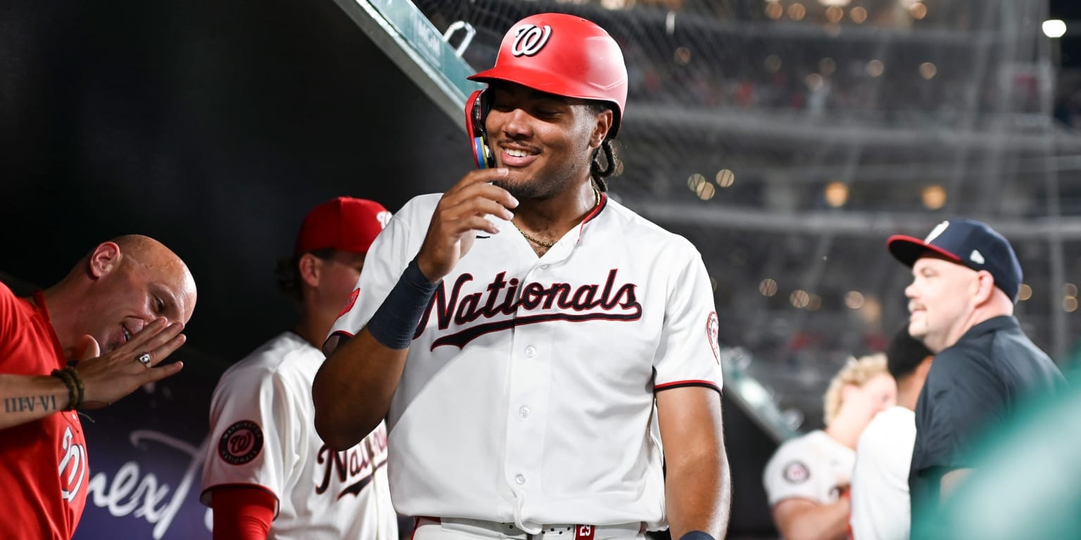 James Wood hits inside-the-park grand slam