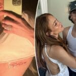 Jennifer Lopez covers Ben Affleck infinity symbol tattoo after divorce