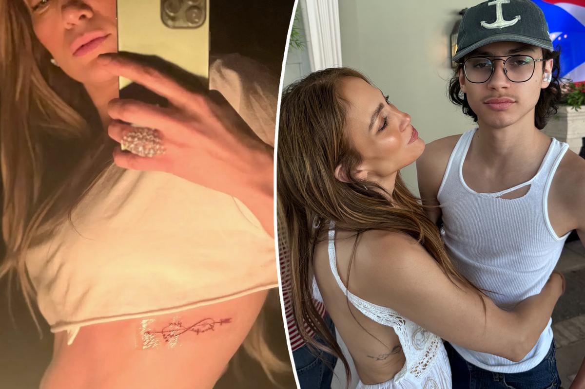 Jennifer Lopez covers Ben Affleck infinity symbol tattoo after divorce