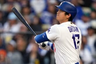Ohtani sparks Dodgers with leadoff homer, six hitless innings in win over Rockies