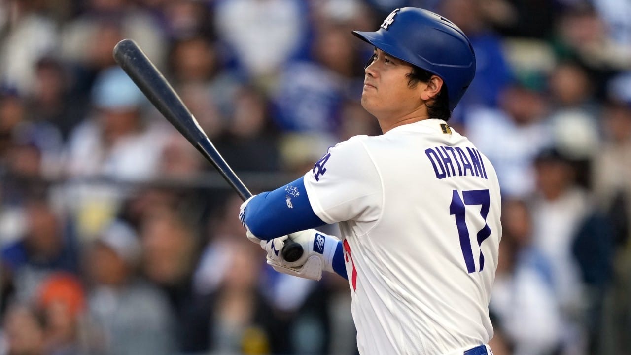 Ohtani sparks Dodgers with leadoff homer, six hitless innings in win over Rockies