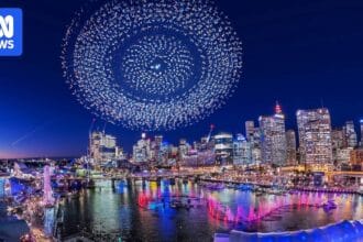Safety top priority as drone shows return to Vivid Sydney light festival