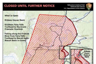 Update: Yellowstone continues area closures near Old Faithful following May 4 bear incident
