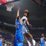 Watch Stephon Castle’s ‘Dunk of the Playoffs’ with Poster over Hartenstein in Spurs-Thunder Video