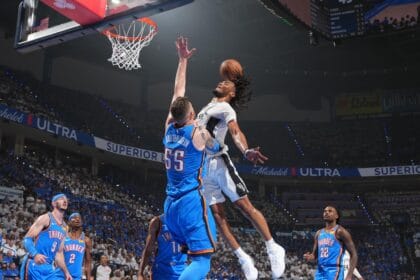 Watch Stephon Castle’s ‘Dunk of the Playoffs’ with Poster over Hartenstein in Spurs-Thunder Video