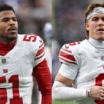 Giants’ Jaxson Dart, Abdul Carter address discourse regarding QB’s introduction of President Trump at rally