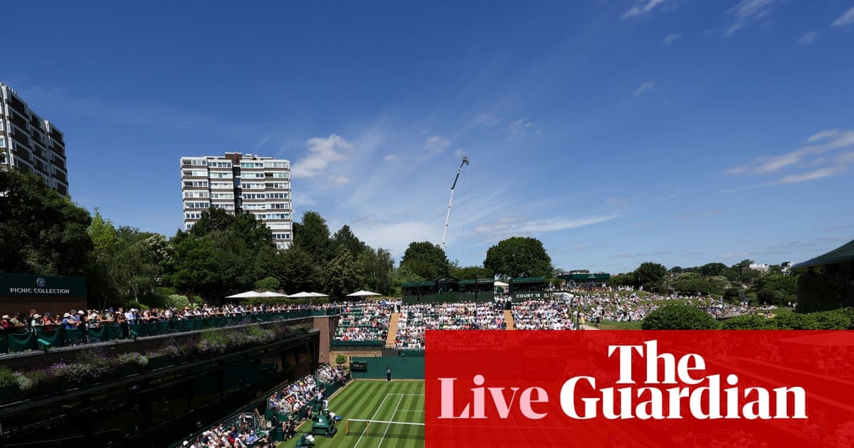 Wimbledon 2026: Sinner, Sabalenka, Djokovic and more in action on day one – live | Wimbledon 2026