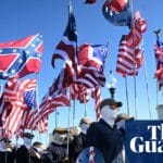 Neo-fascist group Patriot Front parades Confederate flag in Washington DC on Fourth of July | Washington DC