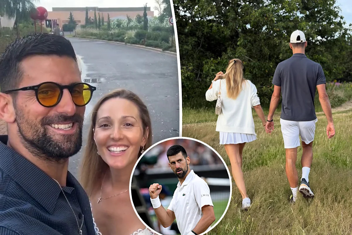Novak Djokovic’s wife Jelena shows Wimbledon semifinal support in white skirt