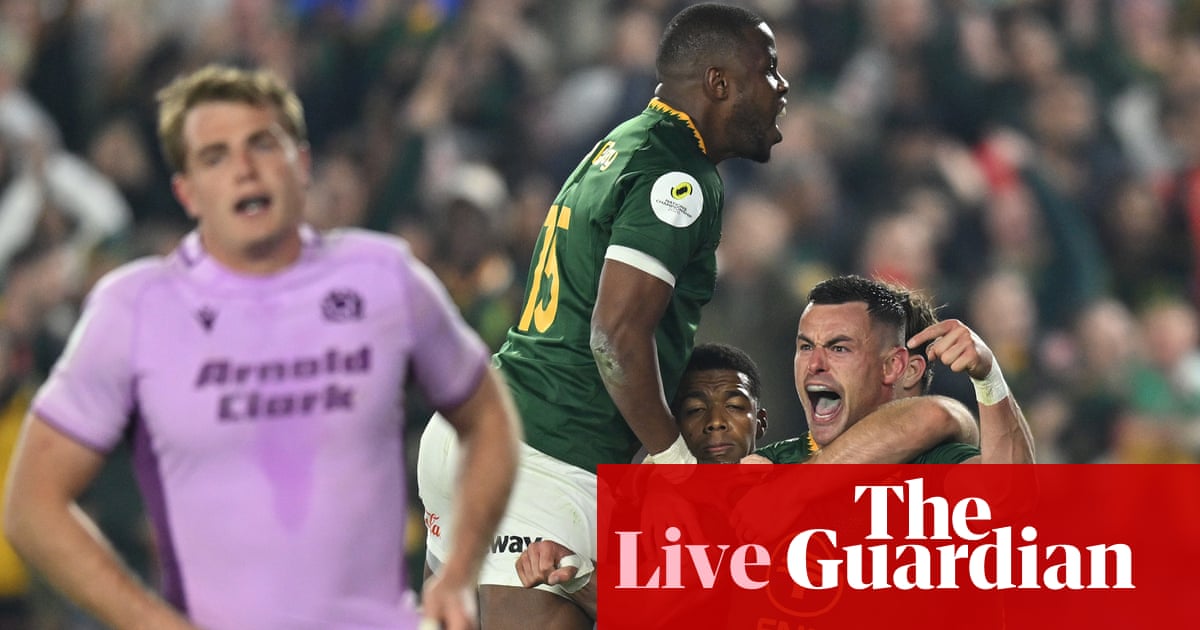 South Africa 42-28 Scotland: Nations Championship rugby – as it happened | Nations Championship South Africa 42-28 Scotland: Nations Championship rugby – as it happened | Nations Championship