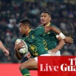 South Africa v England: Nations Championship rugby union – live | Nations Championship
